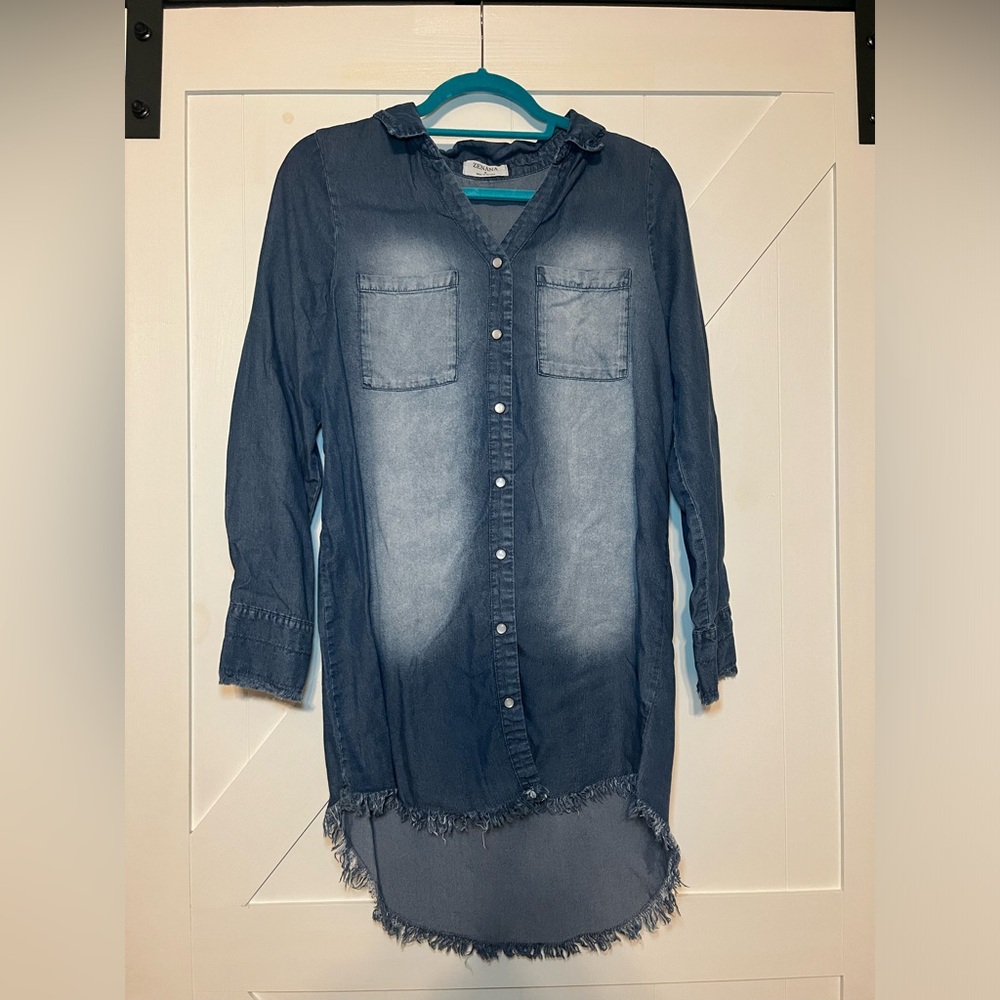 Western style denim dress